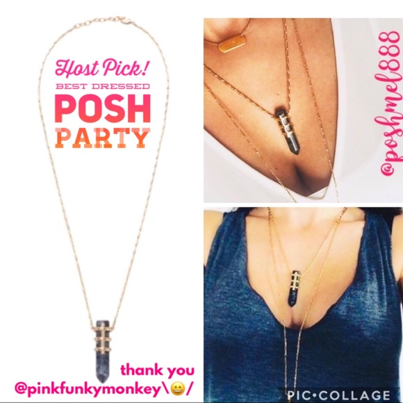 :: Stella & Dot LEGEND Black/Gold Necklace